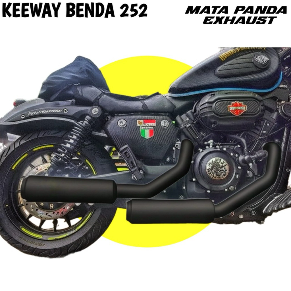 Knalpot Keeway Benda 252 Tipe Short Ngeblarr Adem Knalpot Benda 252 Knalpot Keeway Benda