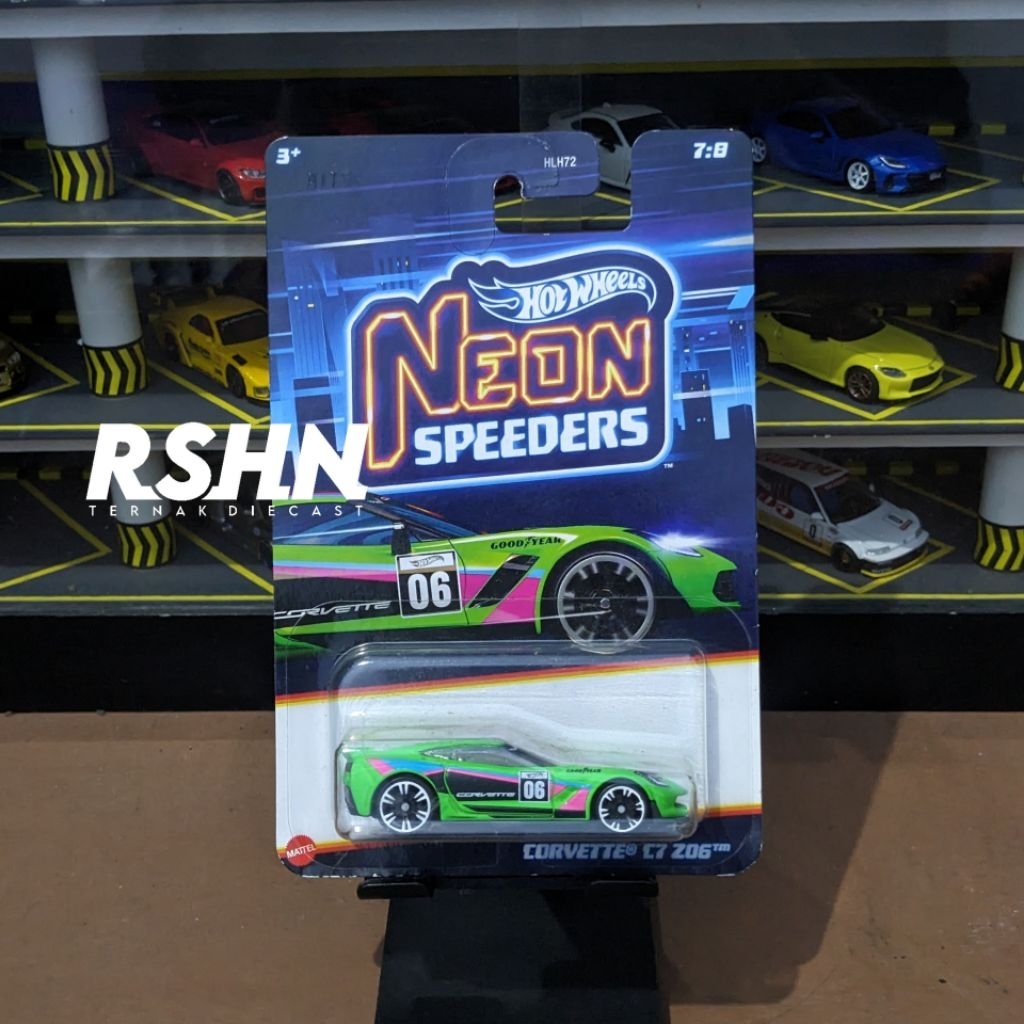 Hot Wheels Corvette C7 Neon Speeders
