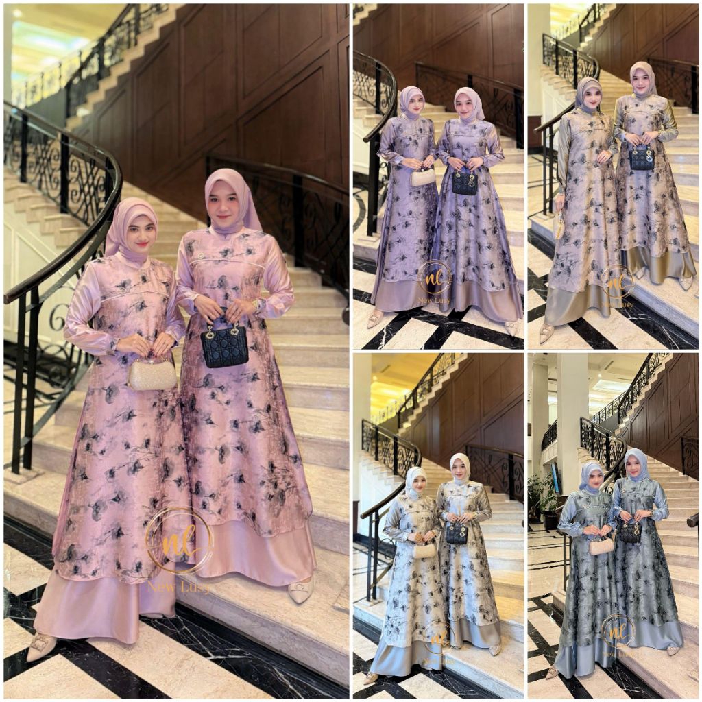 LuxuryFashion READY GAMIS DRESS WANITA VARISHA BY NEW LUSY BEST SELLER