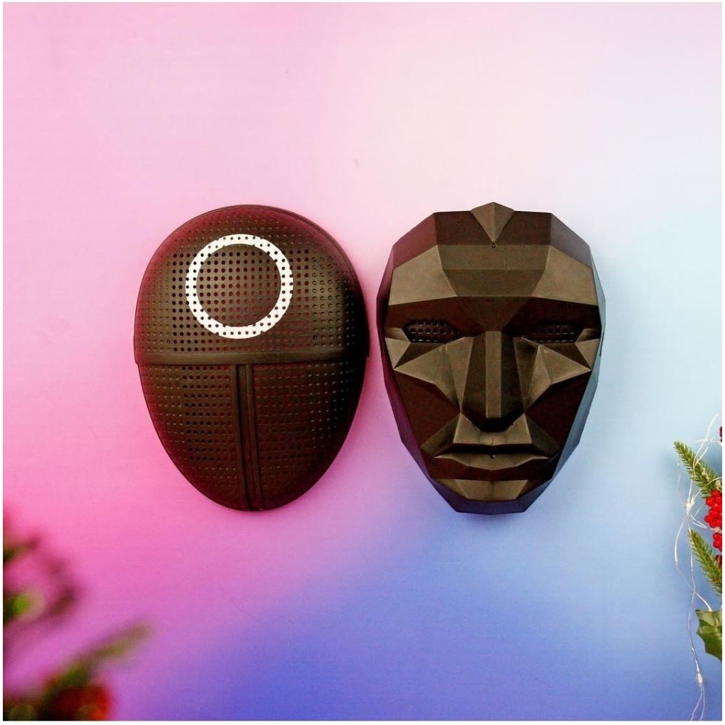 RHINO Squid Land Mask Mainan Anak Assorted Topeng Squid Land Game