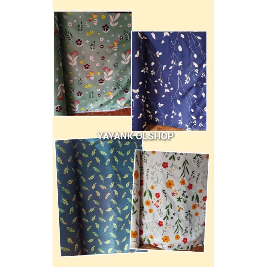 KAIN SEPREI KAIN GORDEN KAIN TAPLAK KAIN METERAN MOTIF BUNGA KECIL