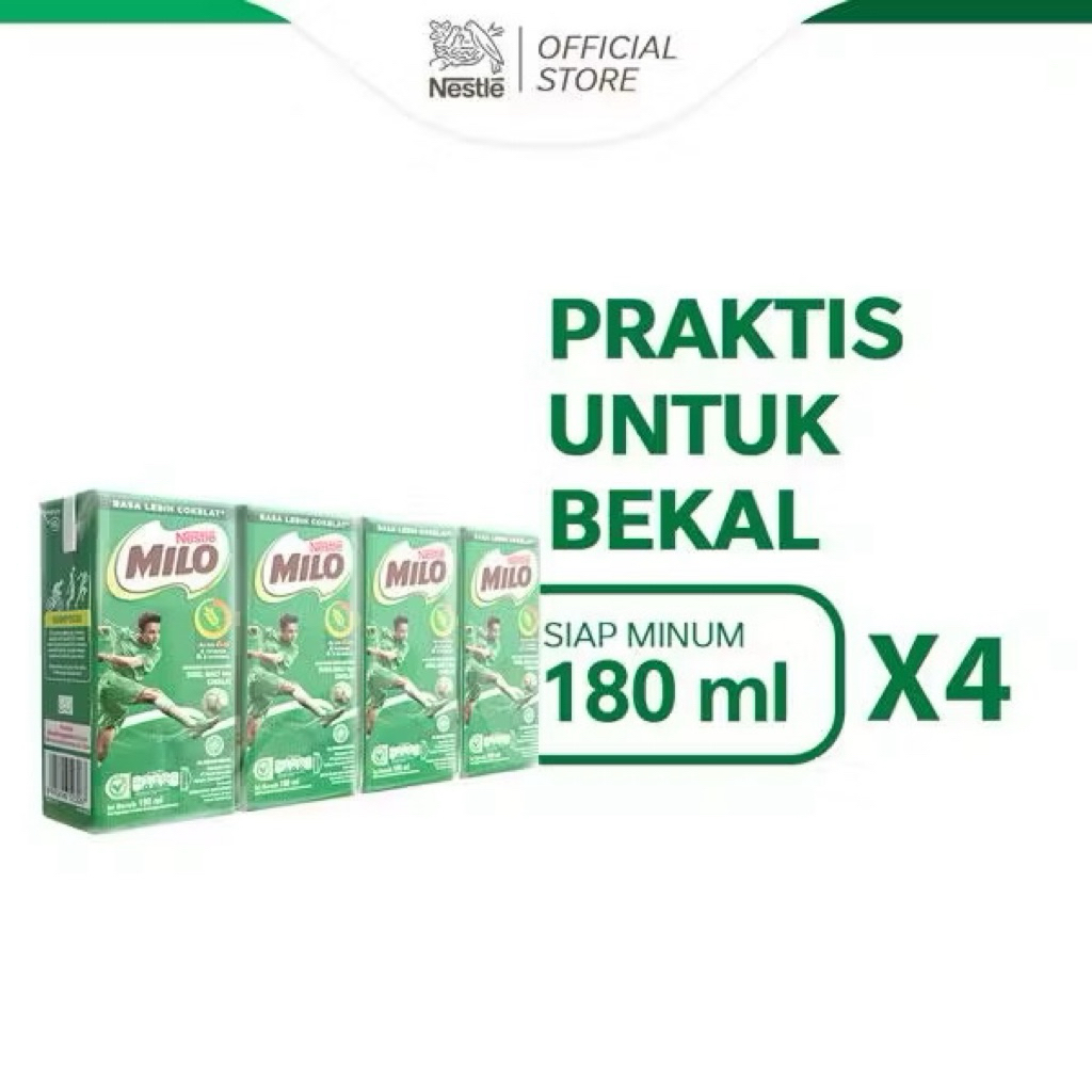

Milo pack 180 ml isi 4