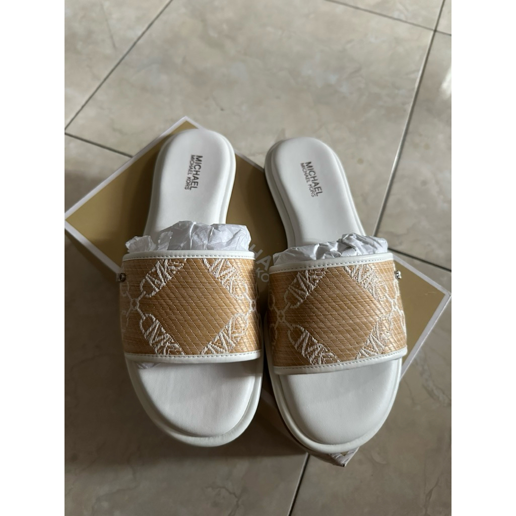 Michael Kors MK Sandal New Original 100% lengkap box dan paperbag