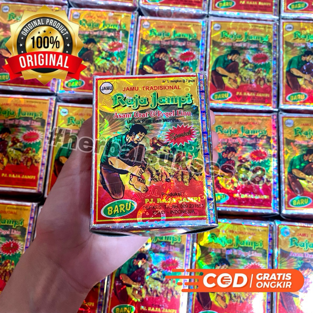 

Raja Jampi Asam Urat Pegal Linu Serbuk Ori 100%