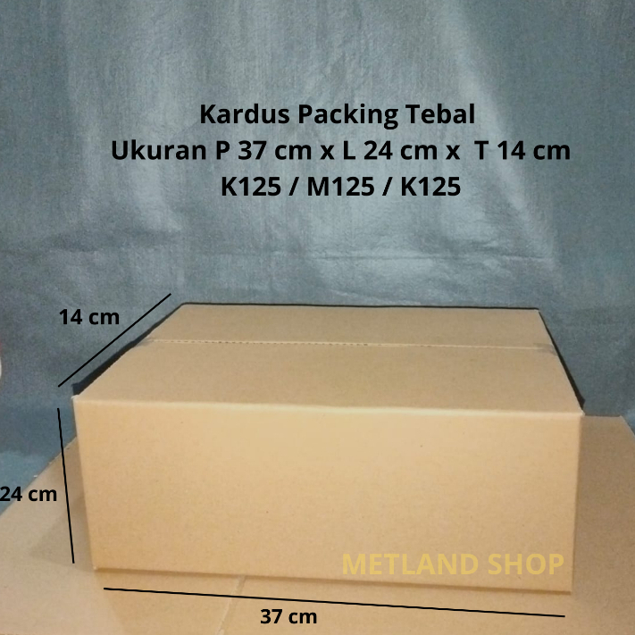 

Kardus Packing Tebal Ukuran P37 cm x L24 x T14 cm