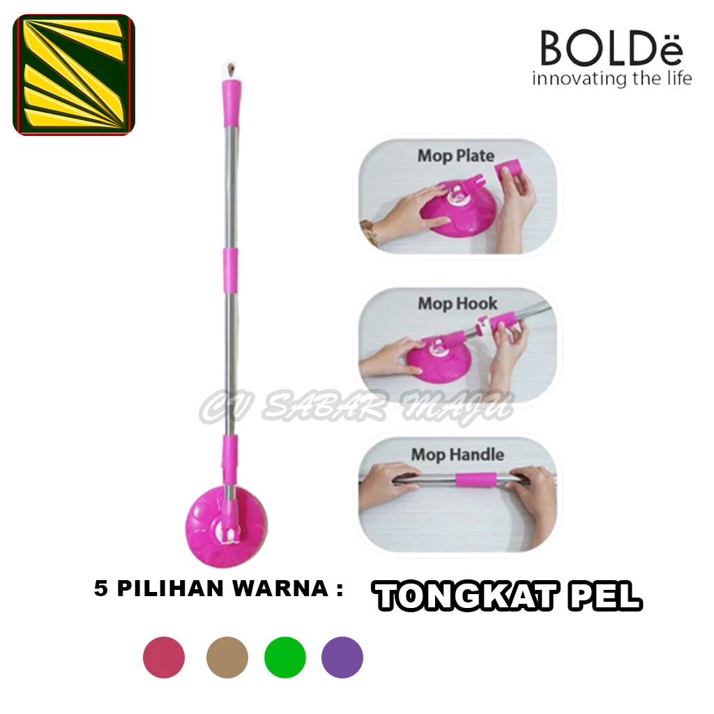 Bolde Tongkat Pel Untuk Semua Tipe Bolde / Super Mop / Tongkat / Gagang Pel Bolde