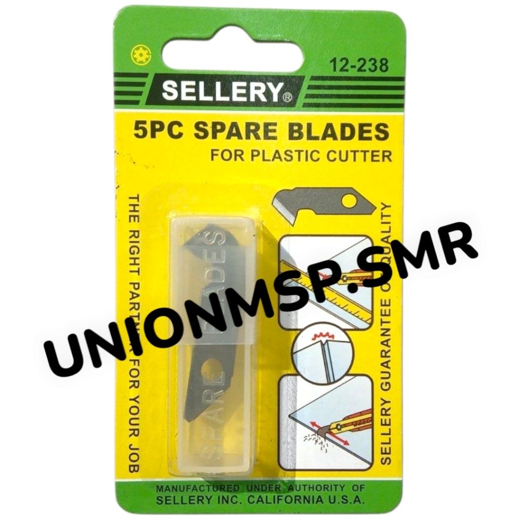 

SELLERY 12-238 Spare Blade 5PCS - Mata Pisau Cutter Plastik Tajam Serbaguna Pengganti Pisau Alat Potong Akrilik Mika Kaca