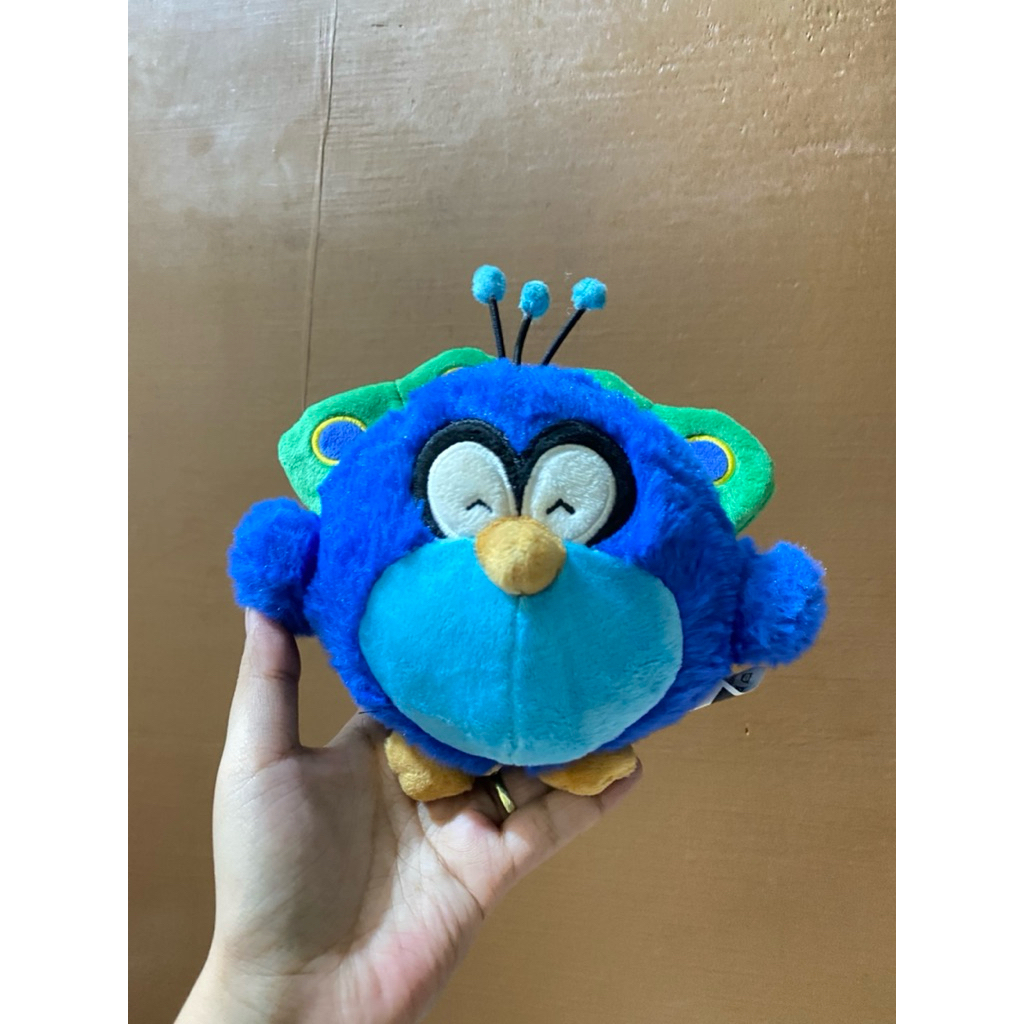 Boneka Karakter Burung Merak Size 13cm / Boneka Merak / Boneka Burung Merak