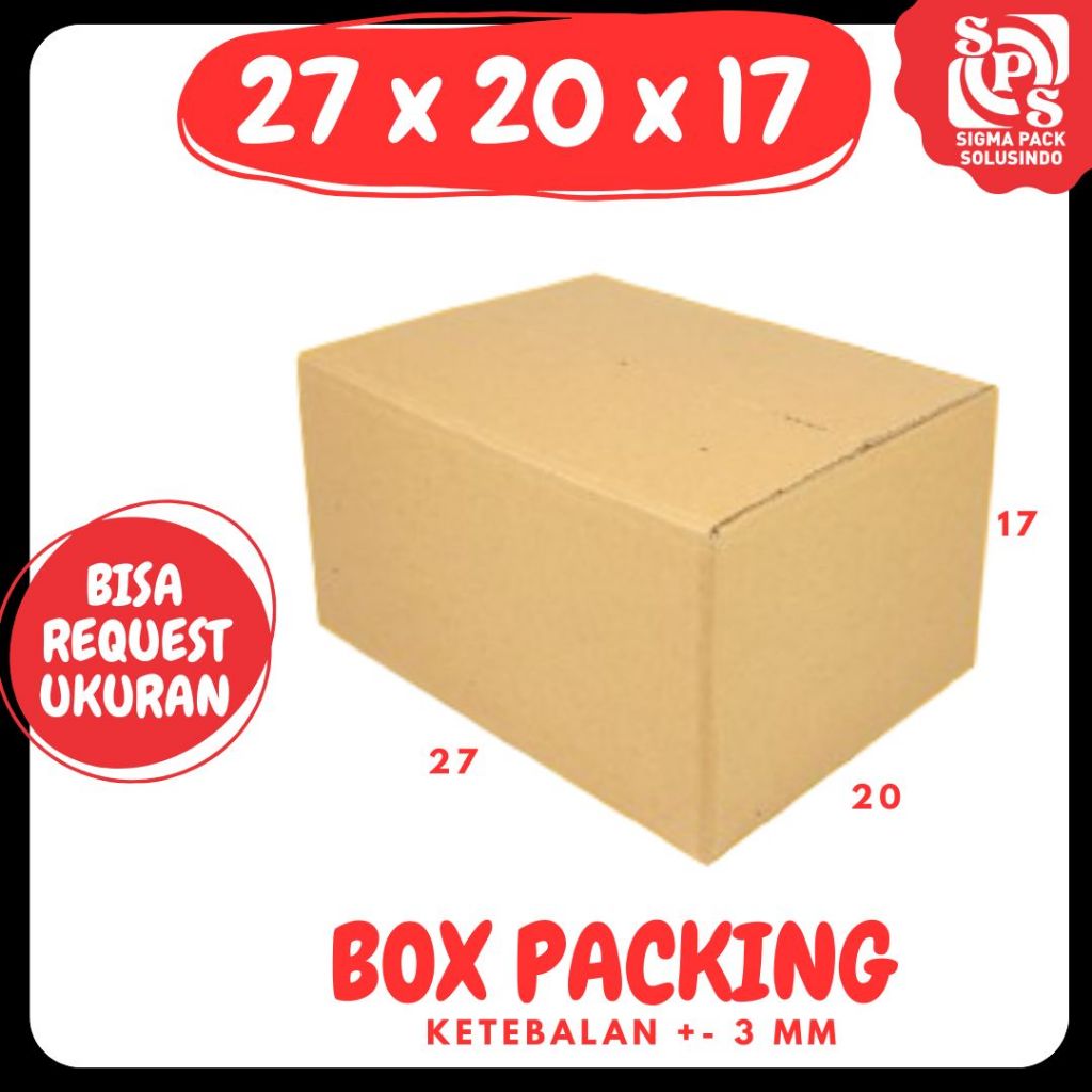 

Box Packing 27x20x17 A1 Kardus Pupuk Cuka Dus Kotak Kemasan Botol Jamu Madu Zigma Pack