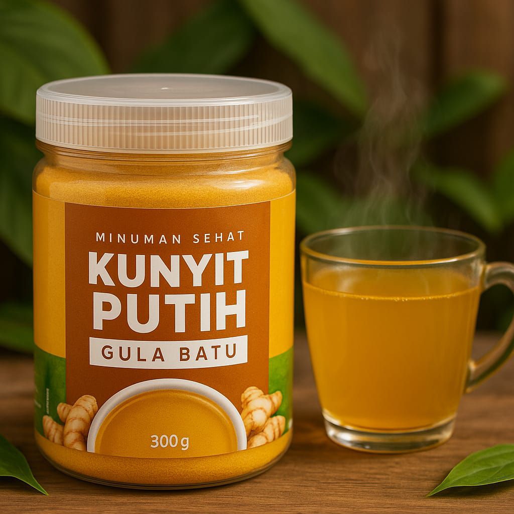 

Kunyit Putih Bubuk + Gula Batu Langsung Seduh
