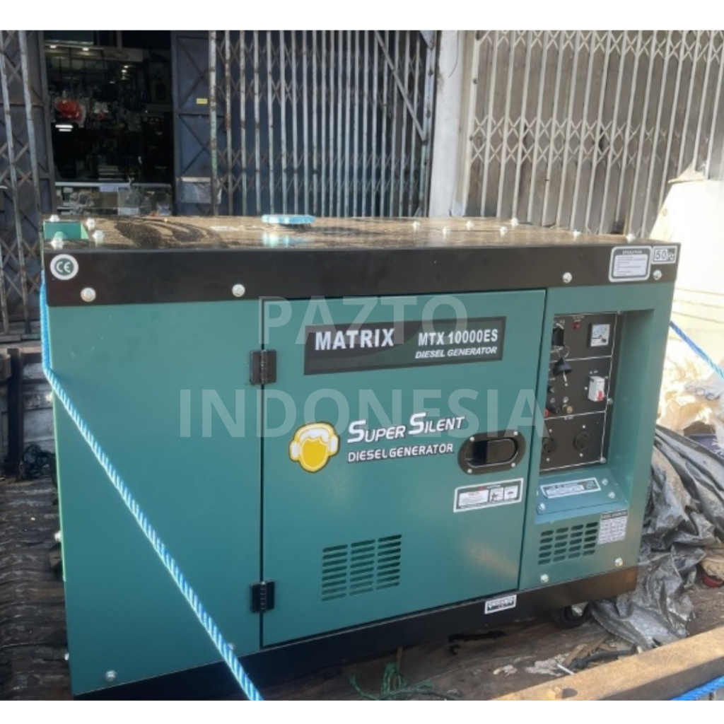 Matrix Generator Silent Diesel 8500 8000 Watt 1 Phase MTX 10000 ES Genset Listrik Silent Solar 8.5 -
