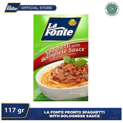 

La Fonte Spaghetti Instant Saus Bolognese 117G - Frozen Mart Manado (Frozen Food Manado)