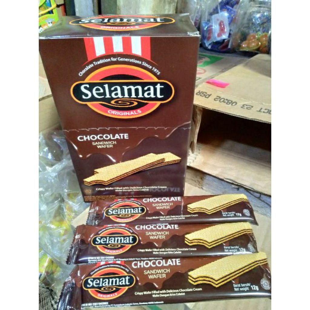 

Wafer Selamat Chocolate Sandwich Isi 20pcs/Kotak