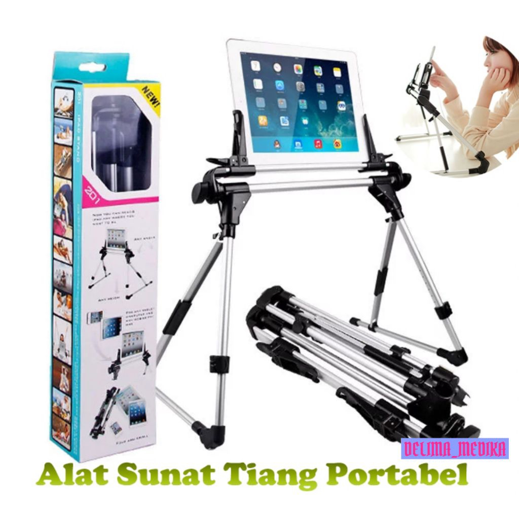 Tripod Khitan Sunat / Alat Sunat Standing Portable Penutup Atau Penyangga HP Tablet / Alat Sunat Tia