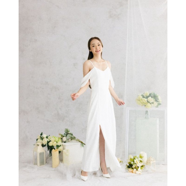 Maiden-Alexa Long Dress Korea Style Dres Party