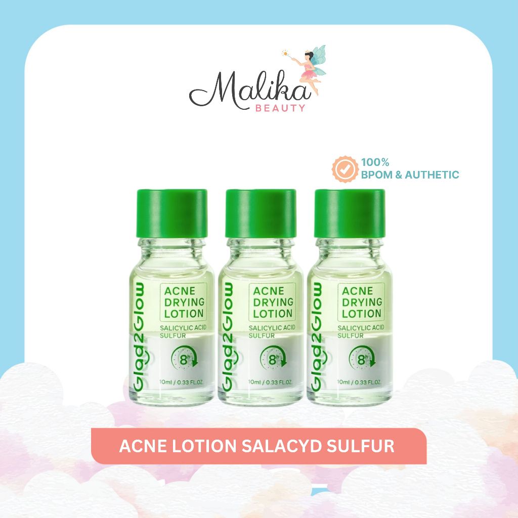 Malika Beauty | GLAD2GLOW Acne Drying Lotion SalAcid Sulfur 10 ml