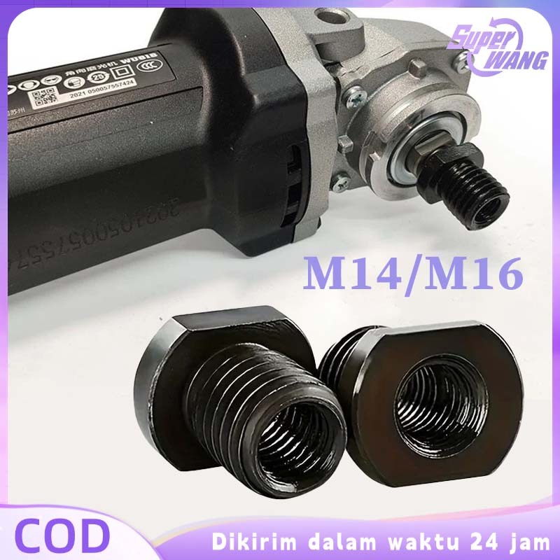 Konverter Gerinda M10 Ke M14/M16 Adaptor Gerinda Untuk Mesin Gergaji Alat Poles Bor