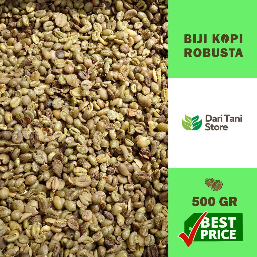 

Kopi Robusta Pixel 250 gram, campuran biji utuh & retak