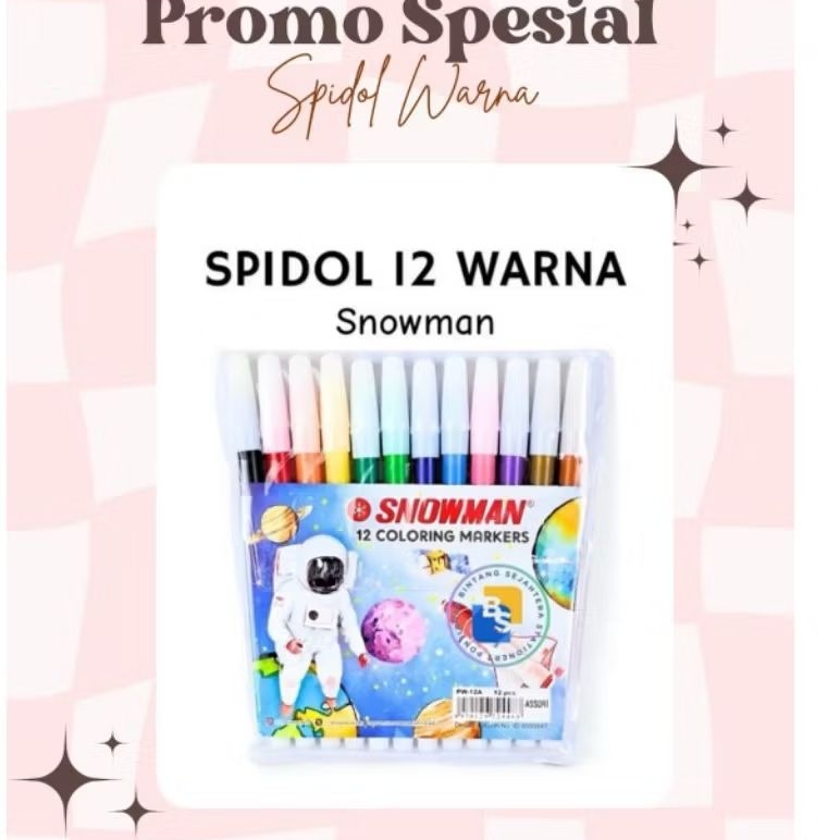 

Spidol 12 Warna - Snowman
