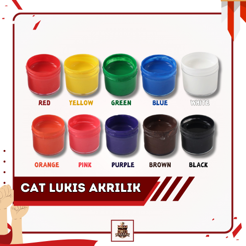 

Cat Lukis Akrilik Untuk Karya Seni Aneka Warna | Tidak Beracun, Tahan Air & Tahan Lama