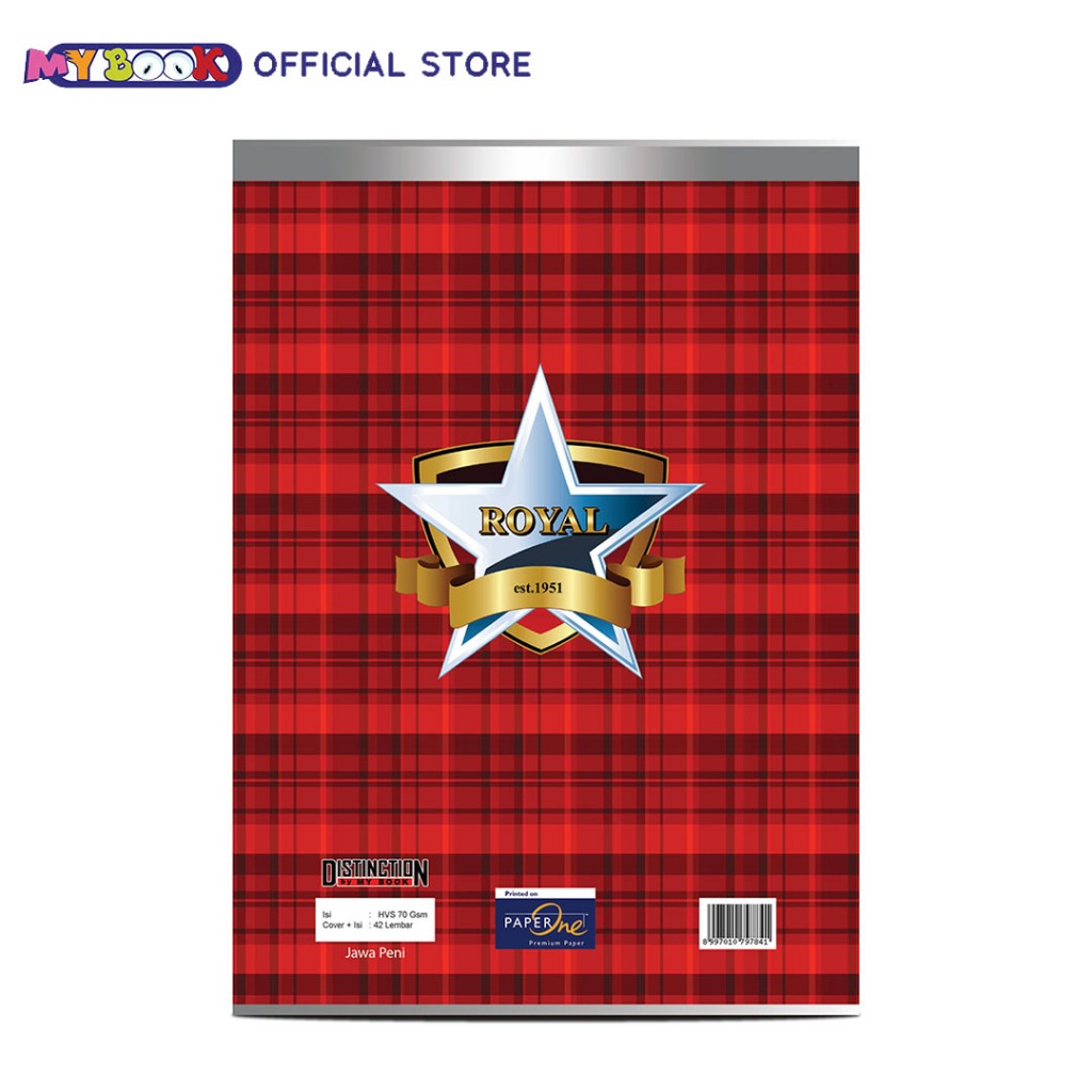 

NYBEBY26 MY BOOK DISTINCTION BUKU TULIS B5 BOXY / PANJANG ROYAL CAMPUS BLUE SERIES 36 LEMBAR - BUKU