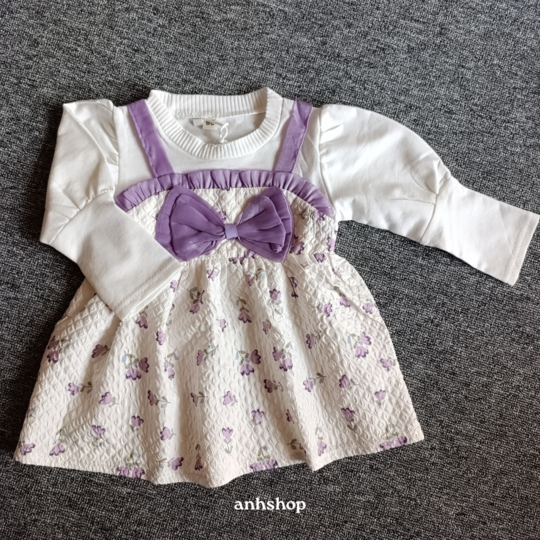 Anhshop - Lily dress Baju dress anak perempuan rompi motif kotak kotak baju anak umur 1-3 tahun