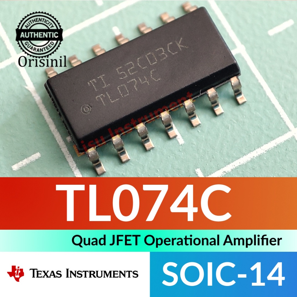 TL074CDR Low-Noise Quad JFET Operational Amplifier TL074 TL074C SOIC-14 Texas Instrument ORIGINAL