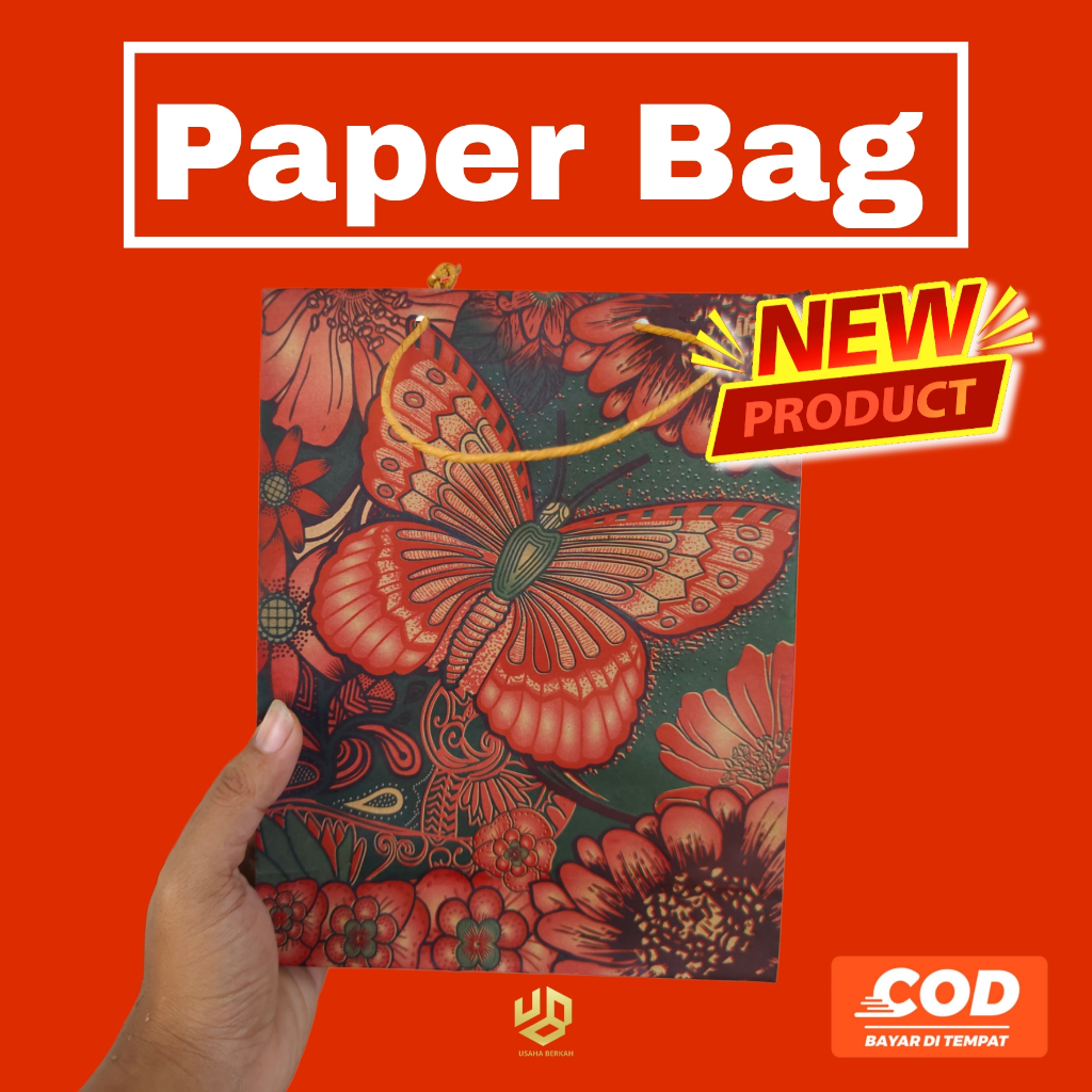 

(50pcs) P20xL9xT25 PAPER BAG/TAS KERTAS MOTIF CANTIK COCOK UNTUK TAS KADO DAN SOUVENIR
