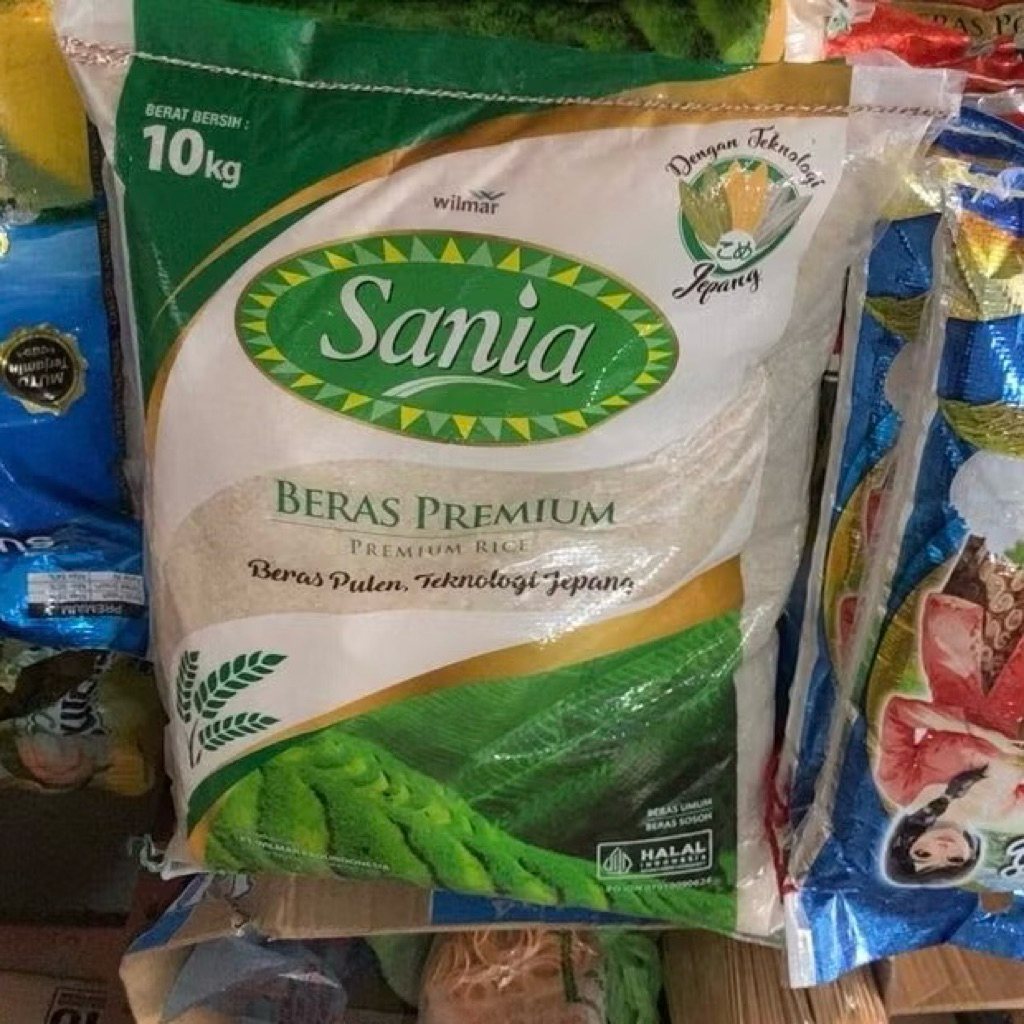 

Beras 10Kg merek sania wilmar