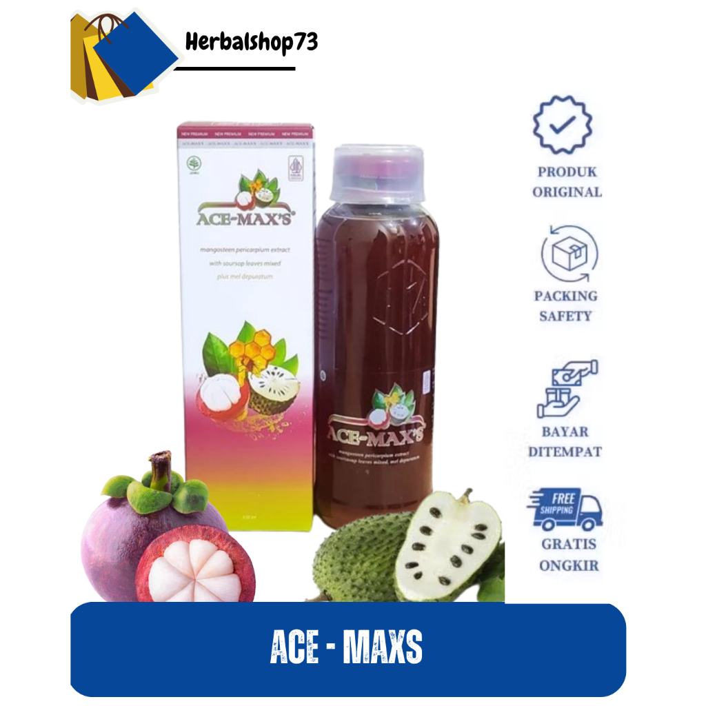 

Ace Maxs / AceMaxs / Ace max's / Acemax's Kulit Manggis + Daun Sirsak