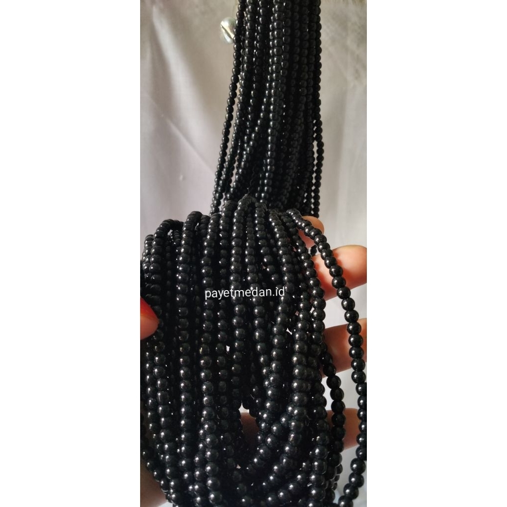 Payet Mutiara sintetis ukuran 4mm mote berat