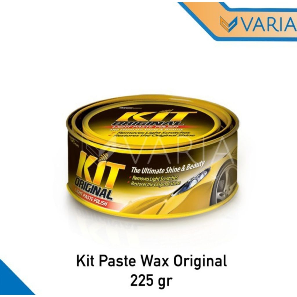 Kit Paste Wax Original Car Kuning Light Polish Poles Body 225 gr