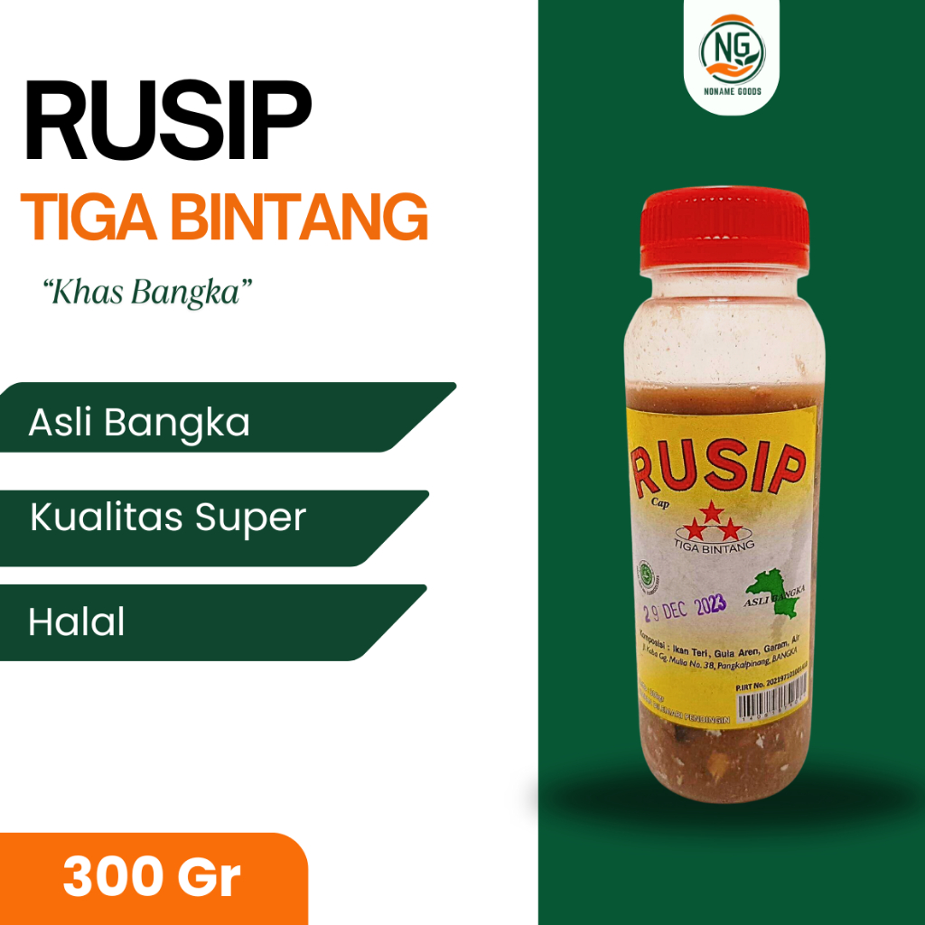 

RUSIP CAP TIGA BINTANG ASLI BANGKA RUSIP IKAN TERI 3 BINTANG SUPER NEW