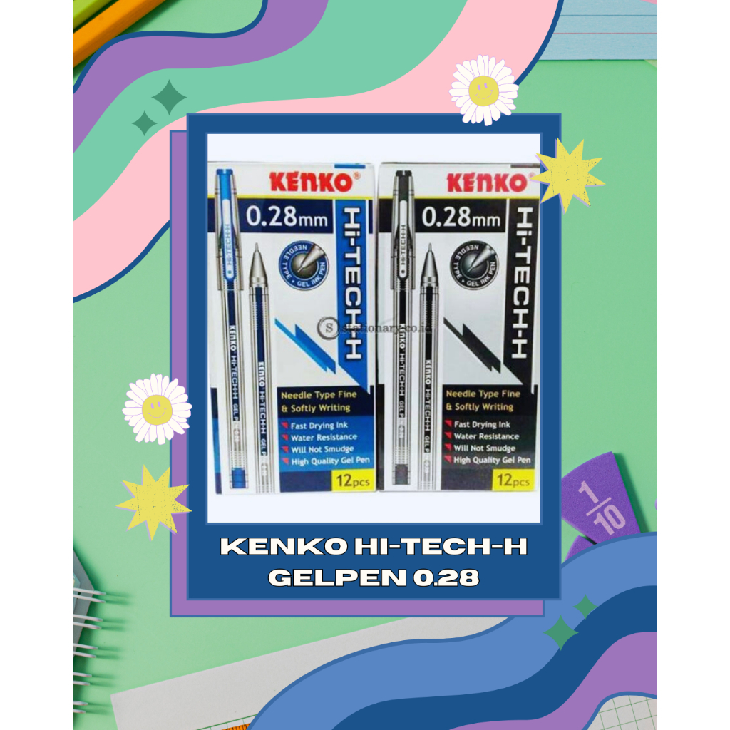

Hi-Tech Kenko Pen 0.28mm - Thin Tip Pulpen Hi Tech