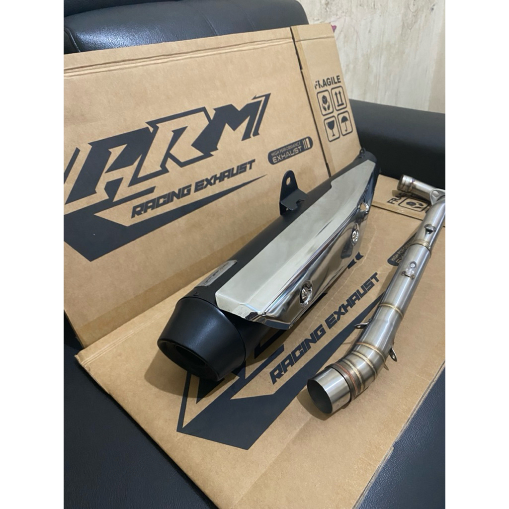 knalpot racing supra fi pnp grand supra fi supra x125 batman original prm racing exhaust