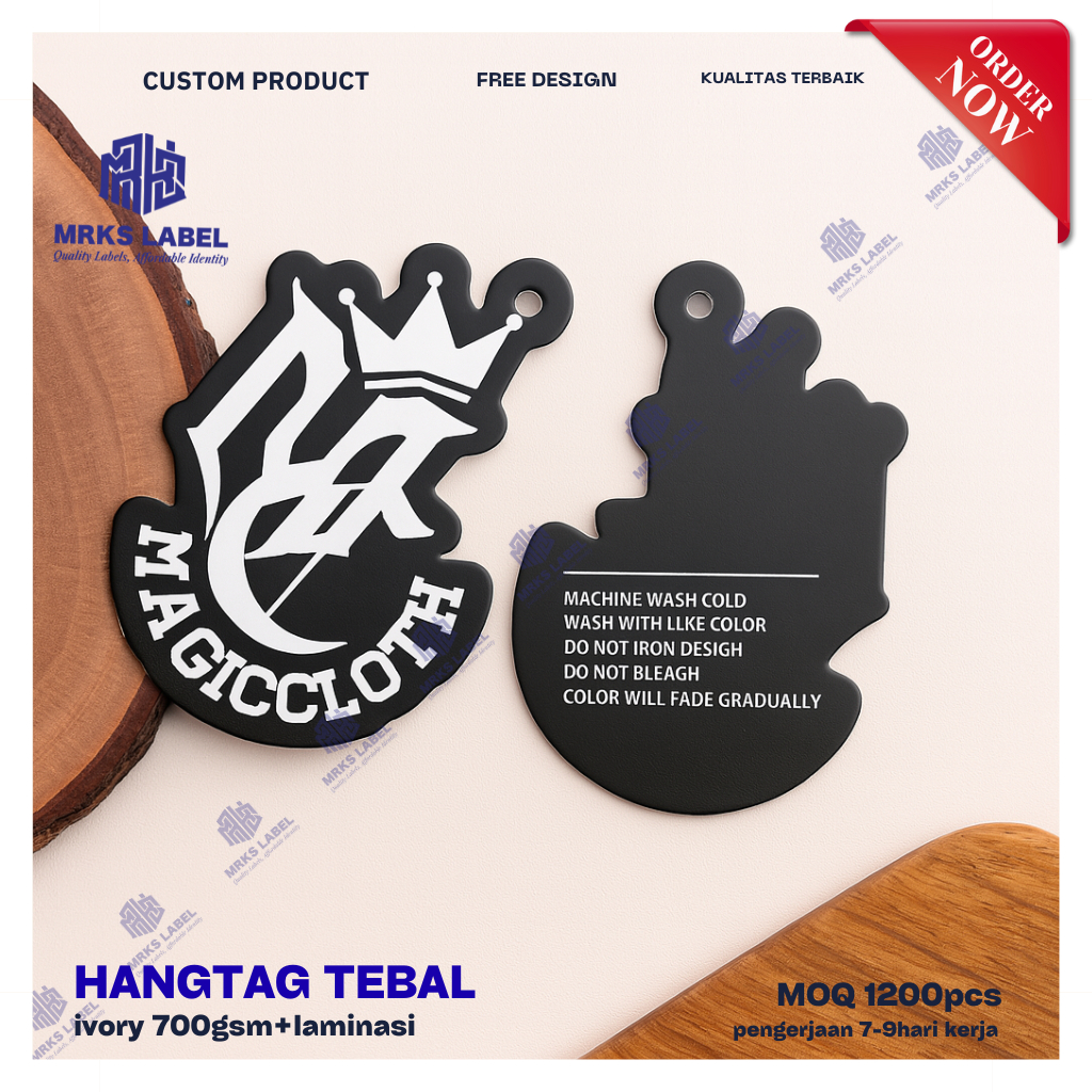 

LABEL HANGTAG TEBAL free COSTUME/DESIGN 700 gram bahan ivory