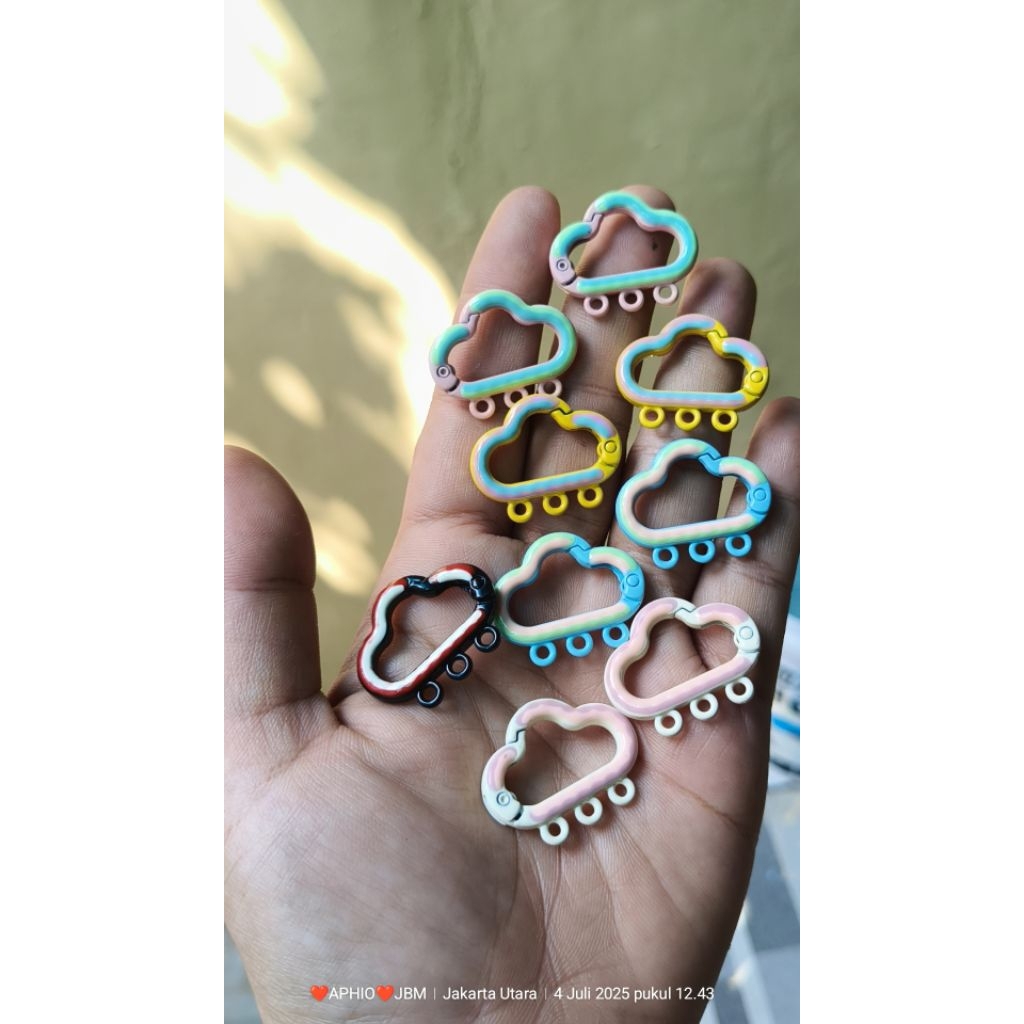 1pc ring awan 3 lubang
