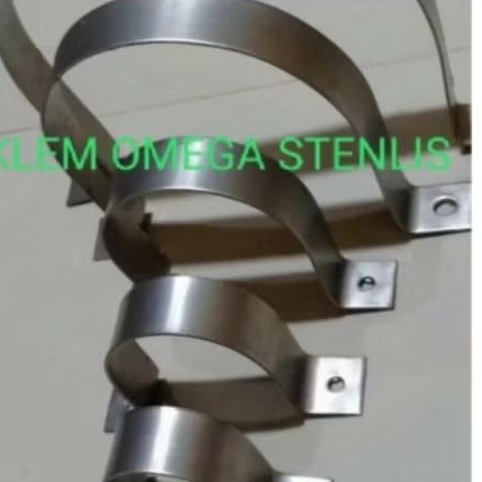 klem omega stainless 1/2 inch klem pipa tahan karat