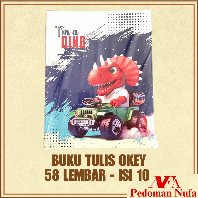 

Buku Tulis kecil OKEY 58 Lembar isi 10 A5 Kwarto