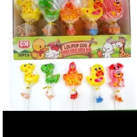 

Permen lolipop Zoo aneka rasa isi 30pcs