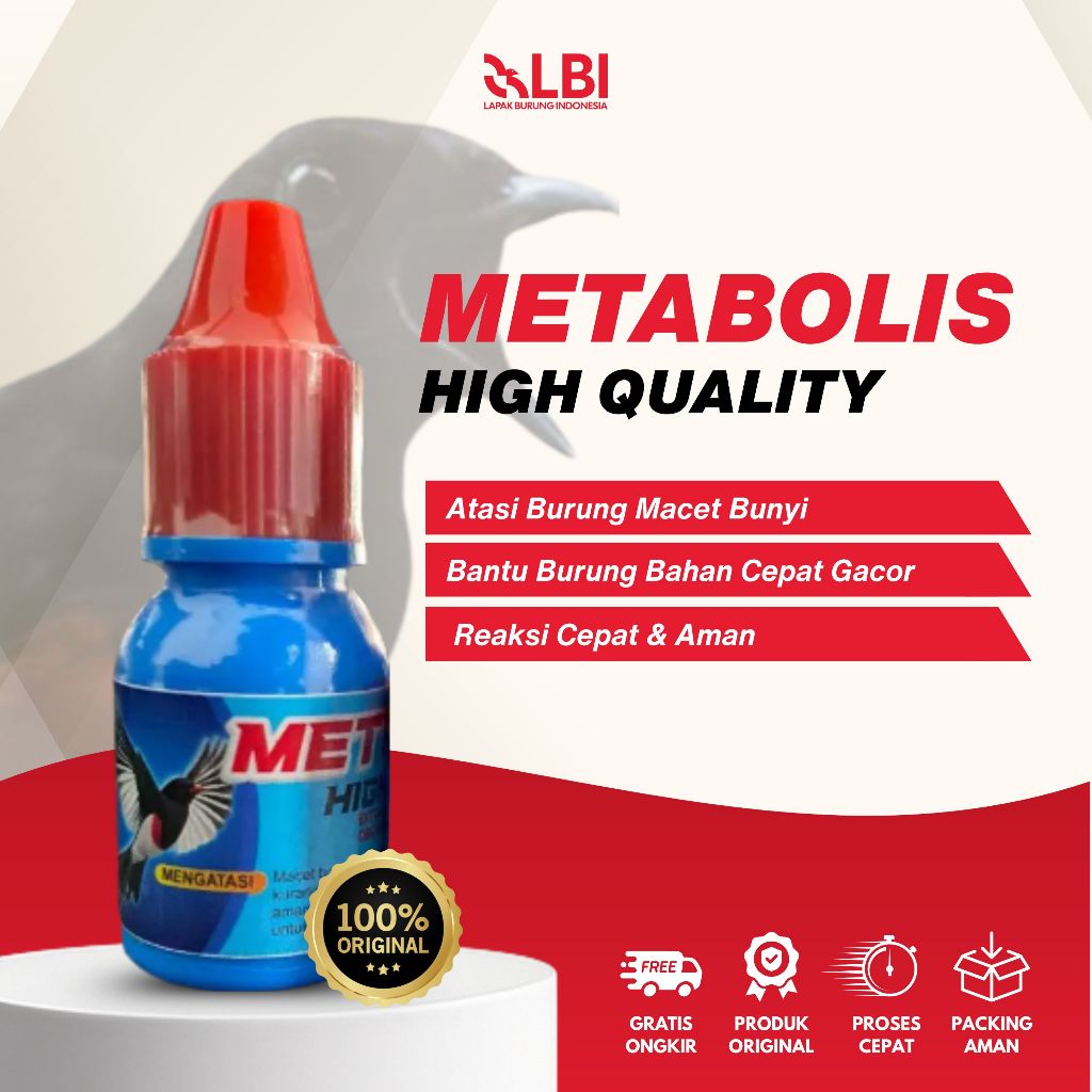 LBI - Metabolis Original Penggacor Burung Murai Batu, Burung Pleci, Burung Lovebird, Burung Kacer