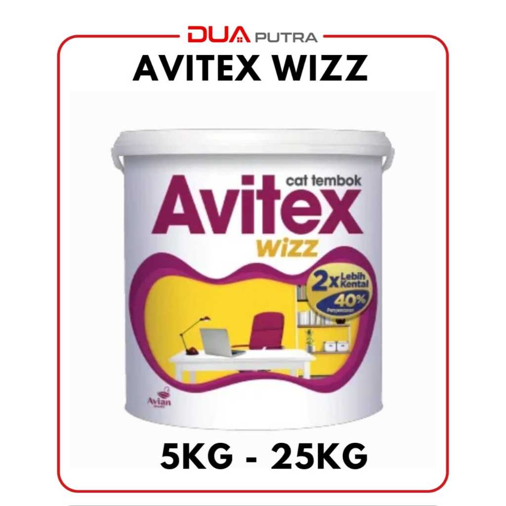 CAT TEMBOK AVITEX WIZZ 25 KG / CAT TEMBOK INTERIOR AVIAN