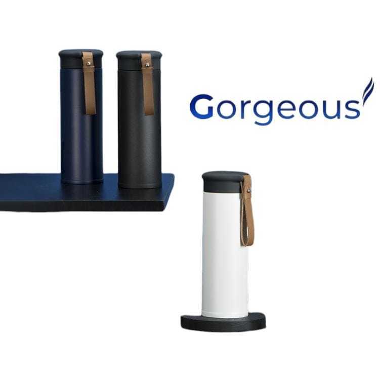 Gorgeous Tumbler Kopi Teh Tali Kulit Vacuum Flask Tumbler Stainless Steel 450ML HN241 / Tumbler Kopi