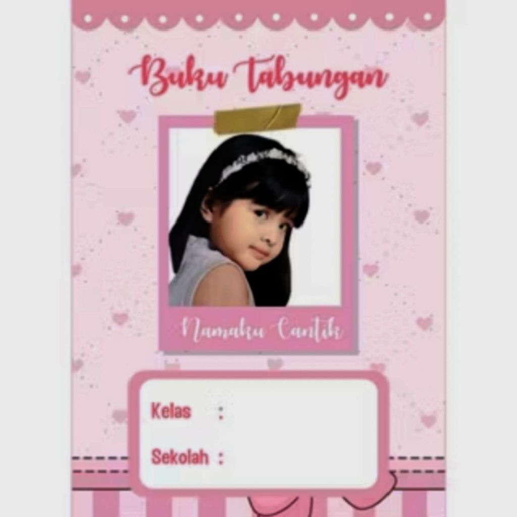 

BUKU TABUNGAN BISA CUSTOM FOTO ATAU KARAKTER LAIN