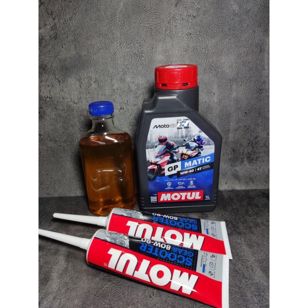Oli motul matic original paketan vespa matic