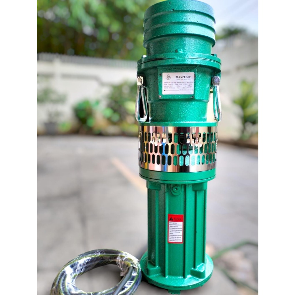 MAXPUMP QY65-14-4 Mesin Pompa Air Celup 3Inch untuk Tambak Udang Pompa Submersible Kuras 4kw 380V