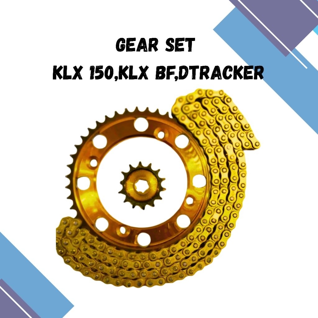 GEAR SET GEARSET GIRSET KLX 150,KLX 150S, KLX 150 BF, DTRACKER 150