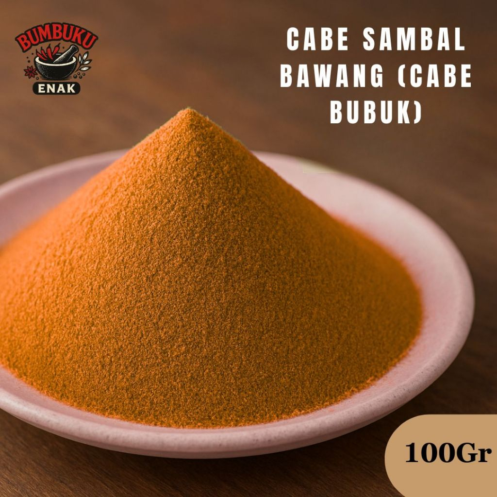 

Bubuk Cabe Sambal Bawang Non MSG 100gr – Pedas Nikmat Rasa Otentik, Tanpa Pengawet!