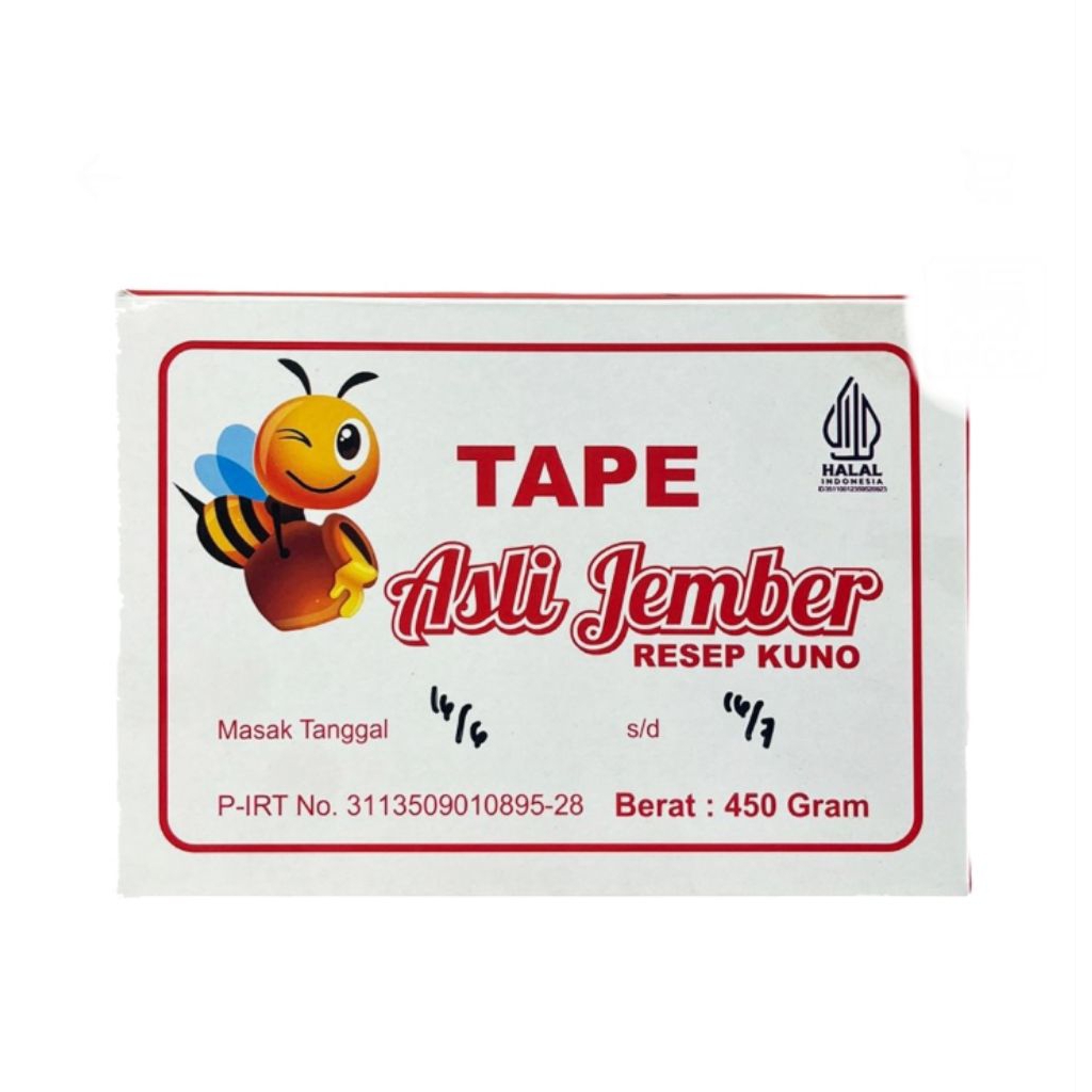 

tape asli Jember box 450 gr