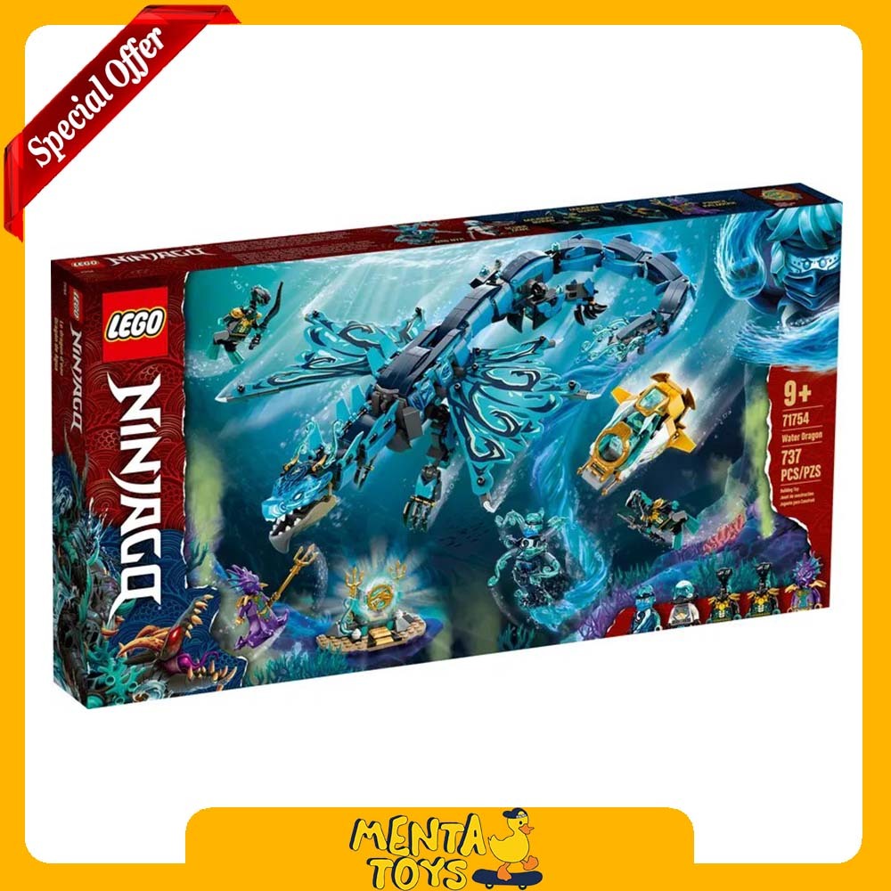 LEGO Ninjago 71754 Water Dragon 5 Minifigures Wow Awesome Toys Asli